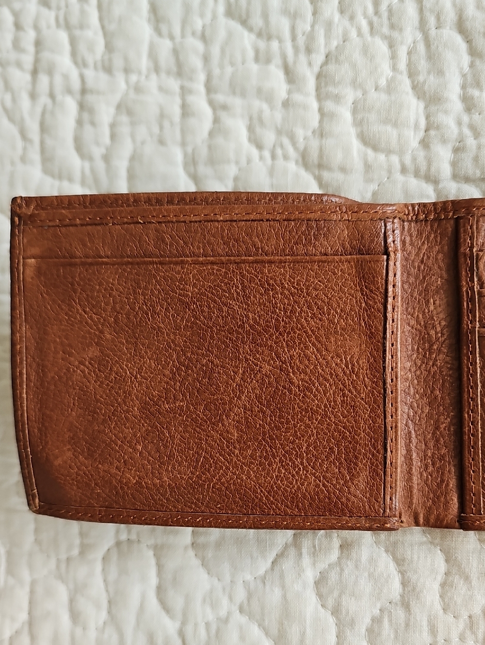 🟫HP🟫Vintage Polo Ralph Lauren Men's Pebbled Leather Bifold Wallet Pony Logo - Picture 4 of 11